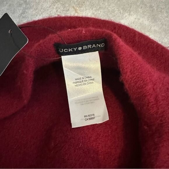 Lucky Brand Burgundy Wool Beret - Picture 6 of 9